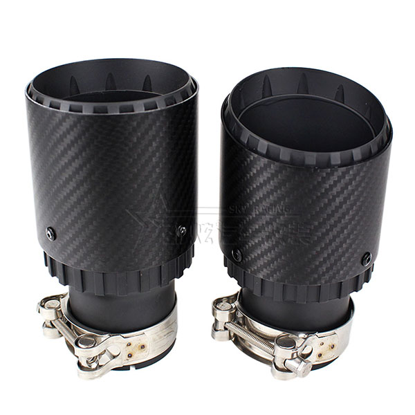 63-89 carbon fiber tailpipe exhaust pipe stainless steel silencer black-plated tailpipe tailpipe tai