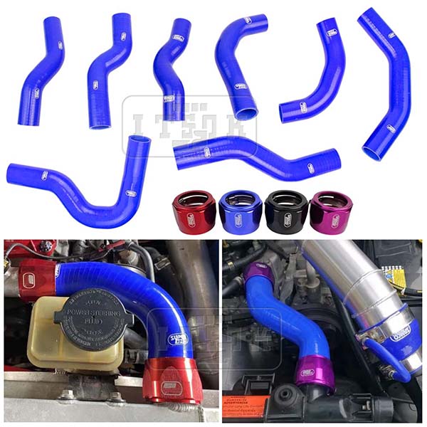 Car rubber braided heat resistant radiator elbow automobile silicone hose