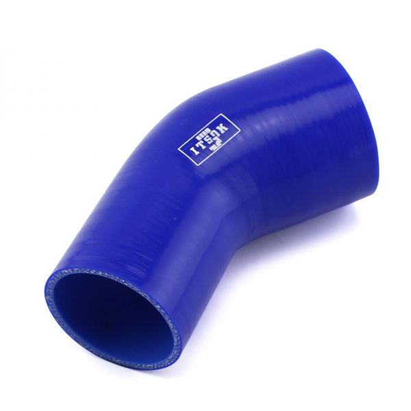 63-76mm45 Degree ,Blue Silicone Elbow Hose Coupler Intercooler Pipe Turbo